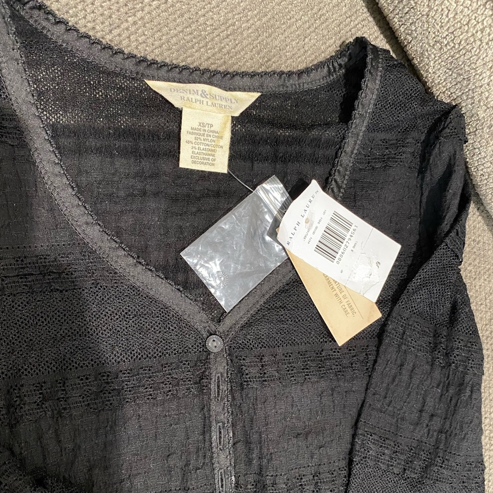 Polo Ralph Lauren charcoal gray grey black womens xs tp extra small xtra brand